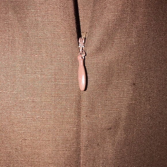 NWT Vintage Evan Picone Brown Sheath Dress - Picture 7 of 9